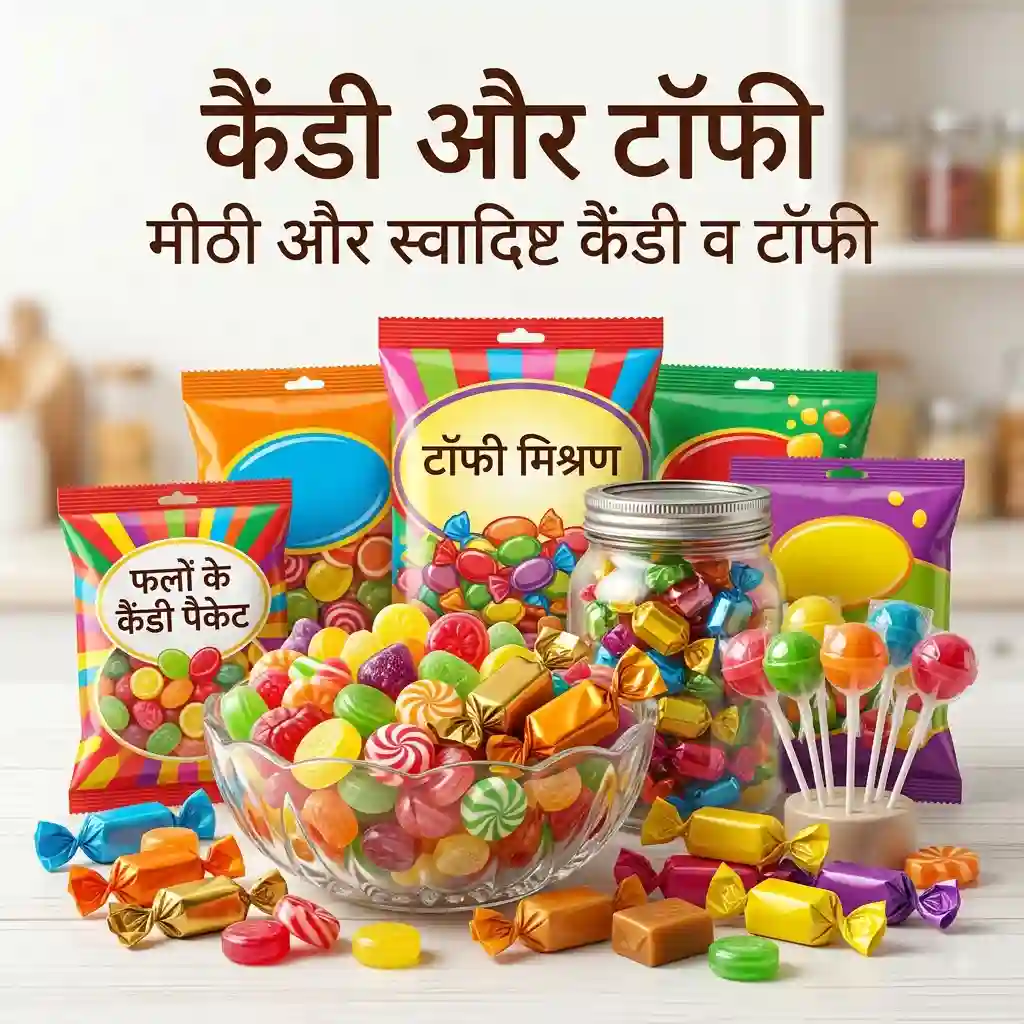 Candies & Toffees टॉफी और कैंडी