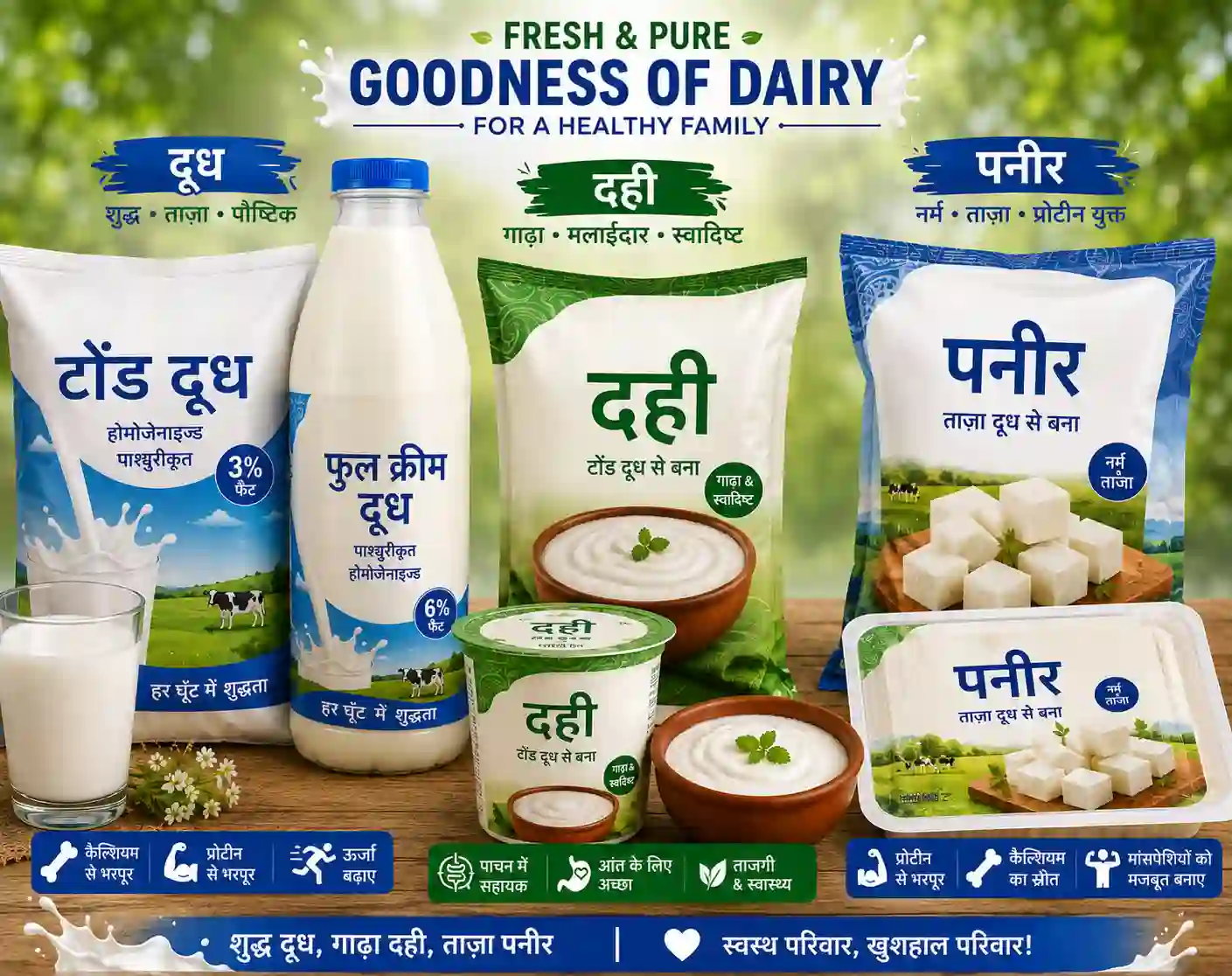 Fresh Dairy Products डेयरी उत्पाद