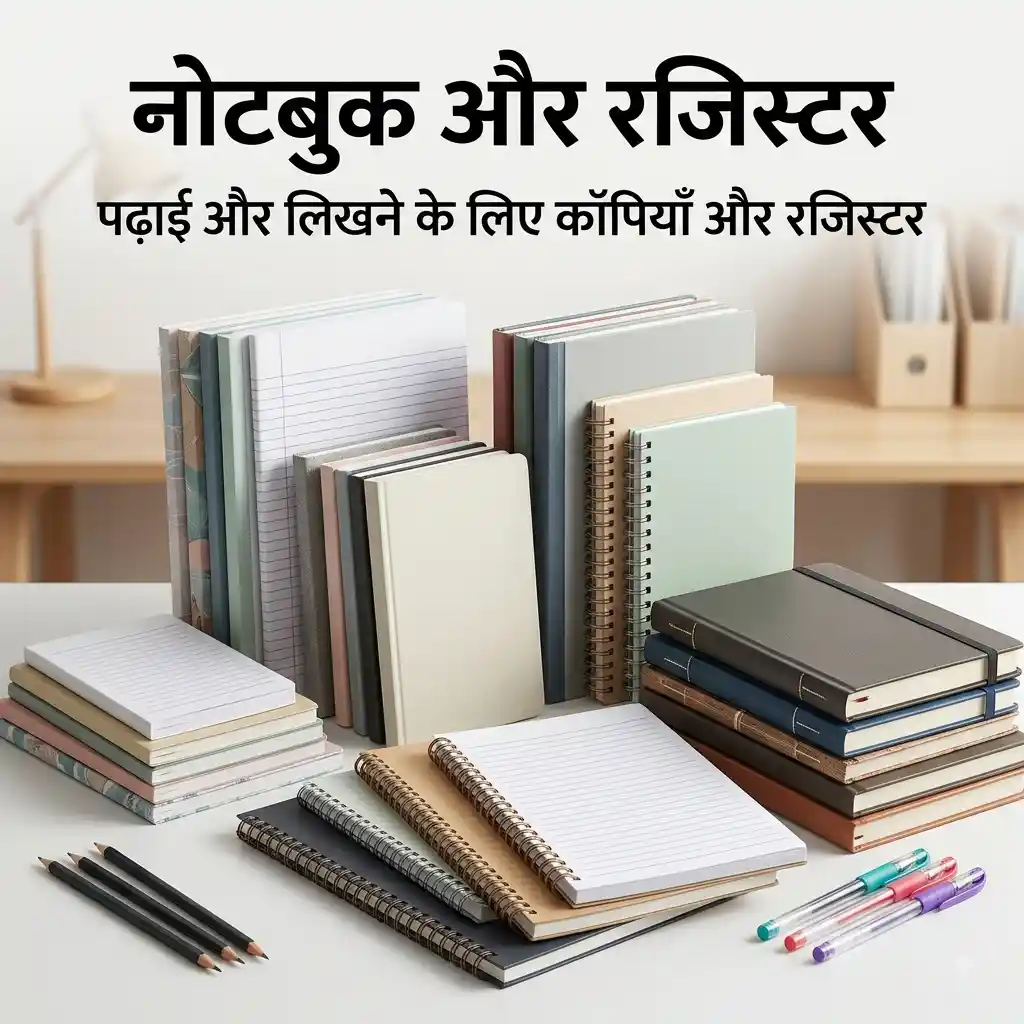 Notebooks & Registers कॉपी और रजिस्टर